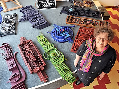 Sandra Schow in her studio